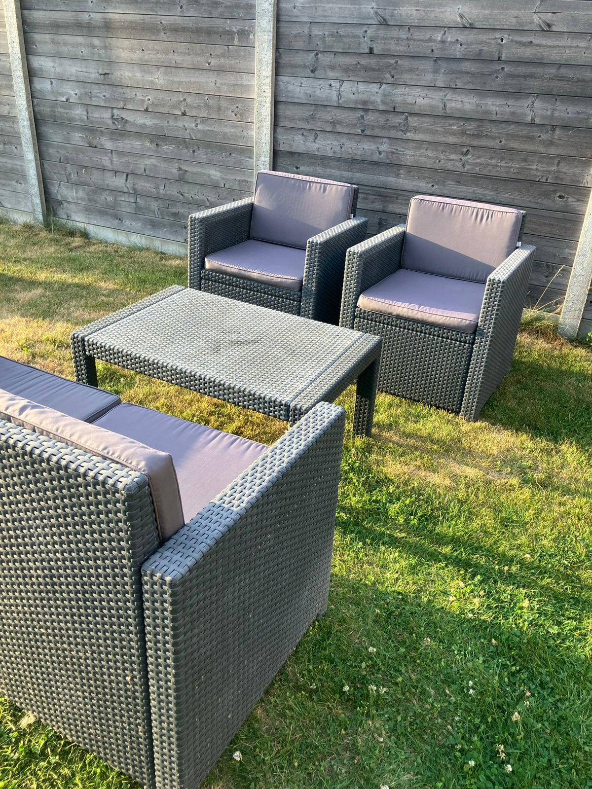 Loungeset wicker, Tuin en Terras, Tuinsets en Loungesets, Ophalen, Zo goed als nieuw, Wicker, Loungeset