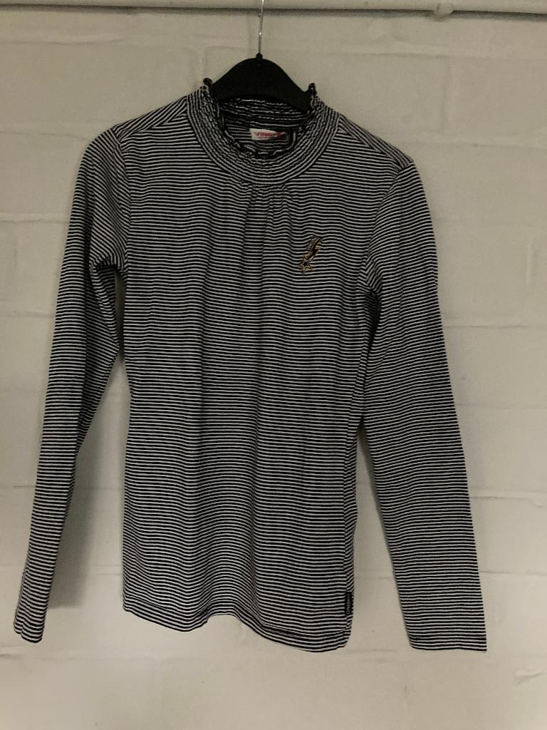 Zwart-wit gestreept t-shirt lange mouwen, Vingino, 164, 14 j, Enfants & Bébés, Vêtements enfant | Taille 164, Enlèvement ou Envoi