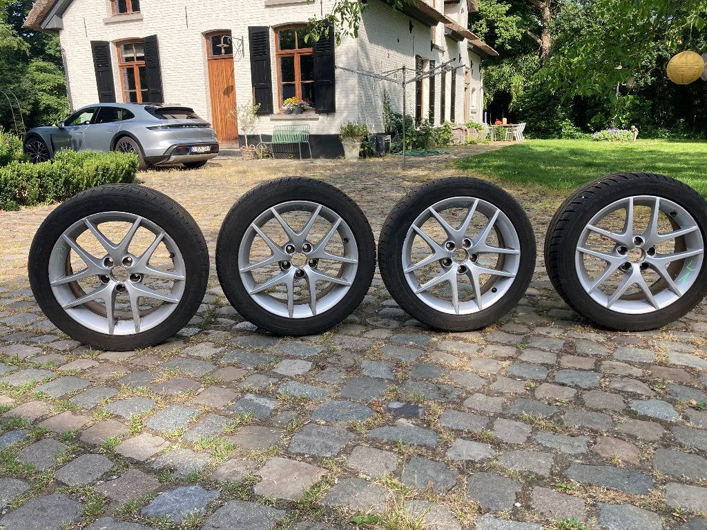 Lichtmetalen velgen met banden voor Saab 9.3, Auto-onderdelen, Ophalen, Gebruikt, 17 inch, Band(en)