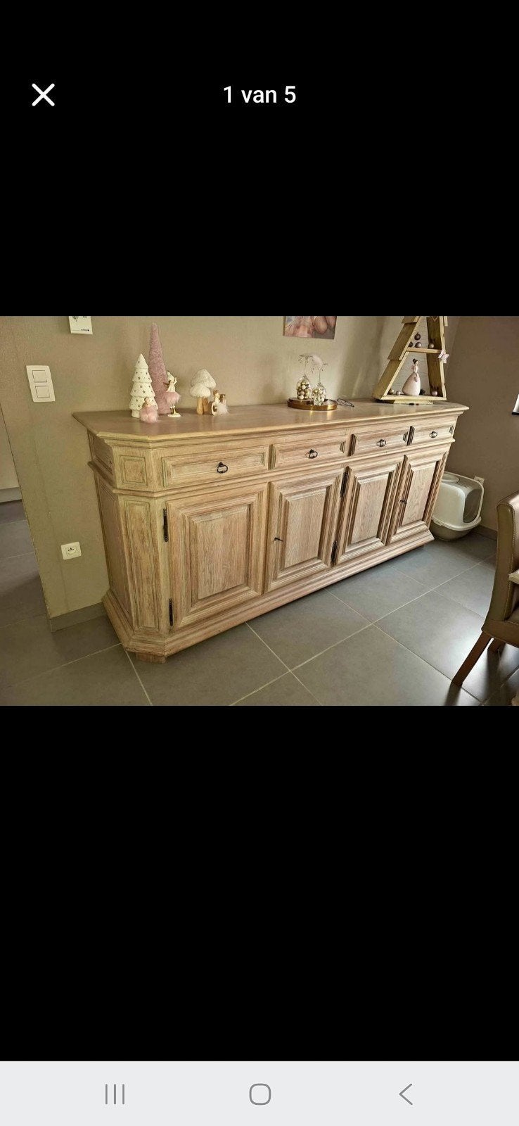 Massief dressoir kast eik, Ophalen