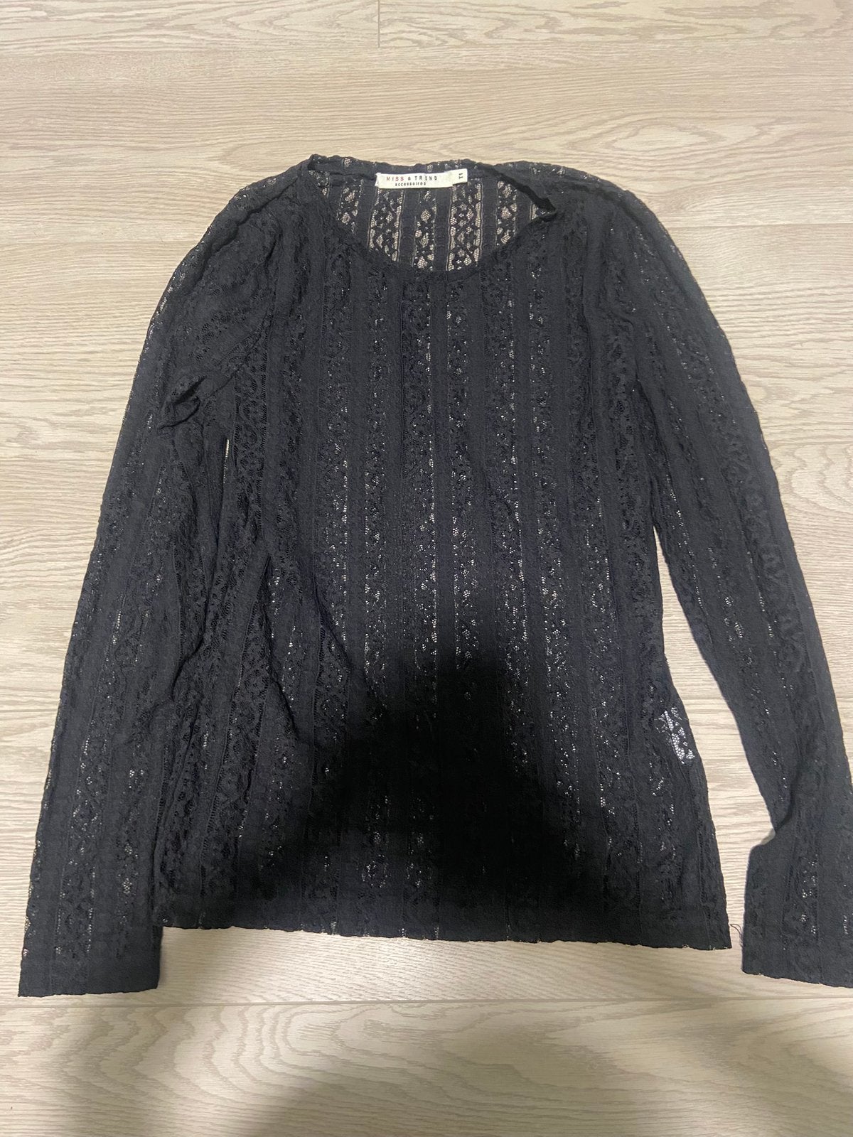 Haut en dentelle, Vêtements | Femmes, Pulls & Gilets, Enlèvement ou Envoi, Comme neuf, Noir