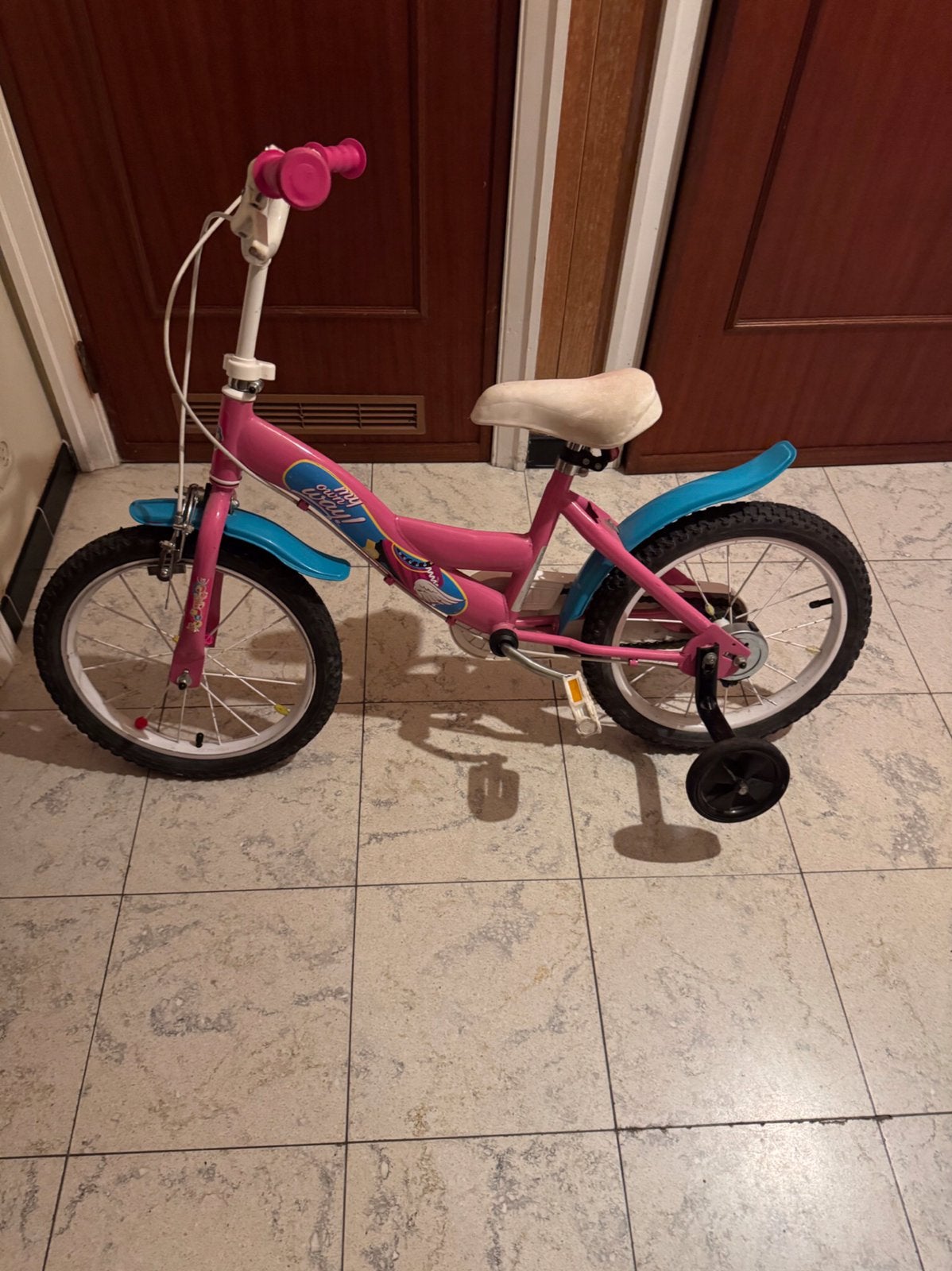 2-8 jaar oude meisjesfiets met stabilisatie, Zo goed als nieuw