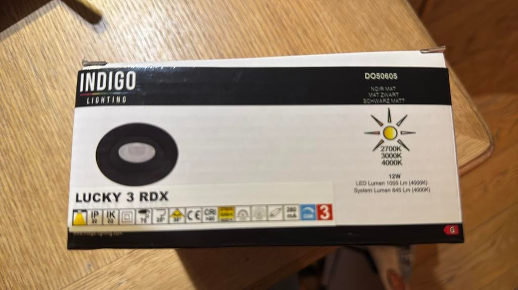 LUCKY 3 RDX 12w indigoschijnwerpers, Ophalen, Nieuw