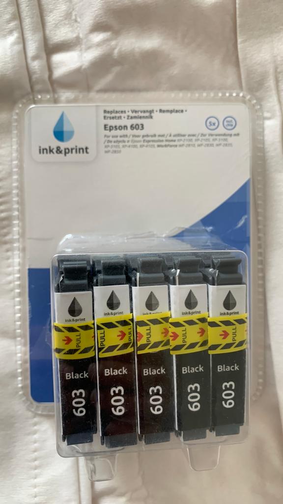 10 cartouches encre noire Epson 603, Ophalen, Nieuw