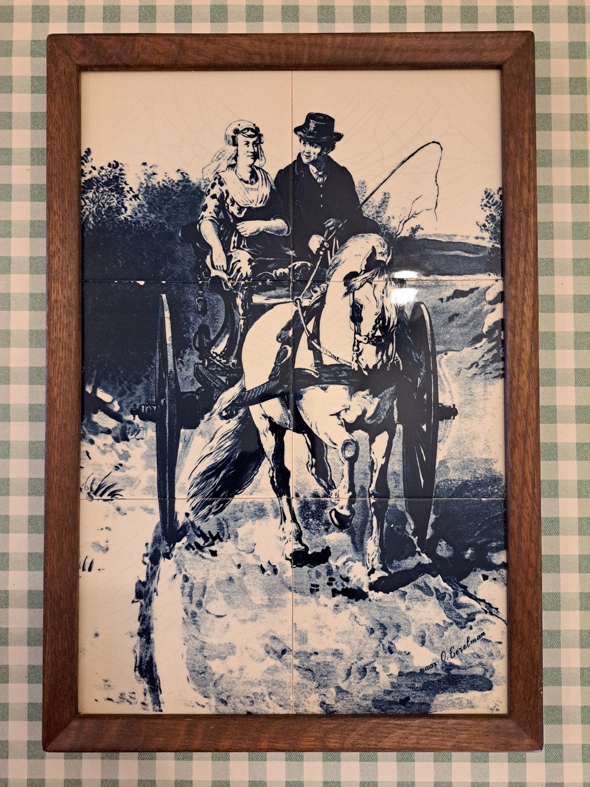 Delfs blauw tegelschilderij van Otto Eerelman, Antiek en Kunst, Ophalen