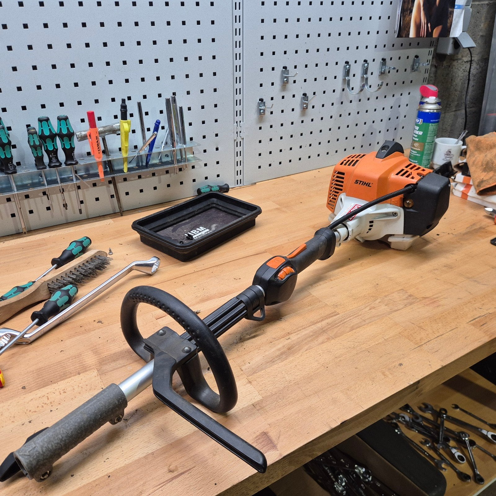 stihl km 94 rc-e combimotor, Ophalen, Zo goed als nieuw, Benzine, STIHL Combi/Multisysteem