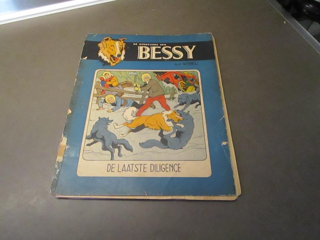 Bessy - De laatste diligence - 1e druk - 1954, Livres, BD, Utilisé, Une BD, Enlèvement ou Envoi