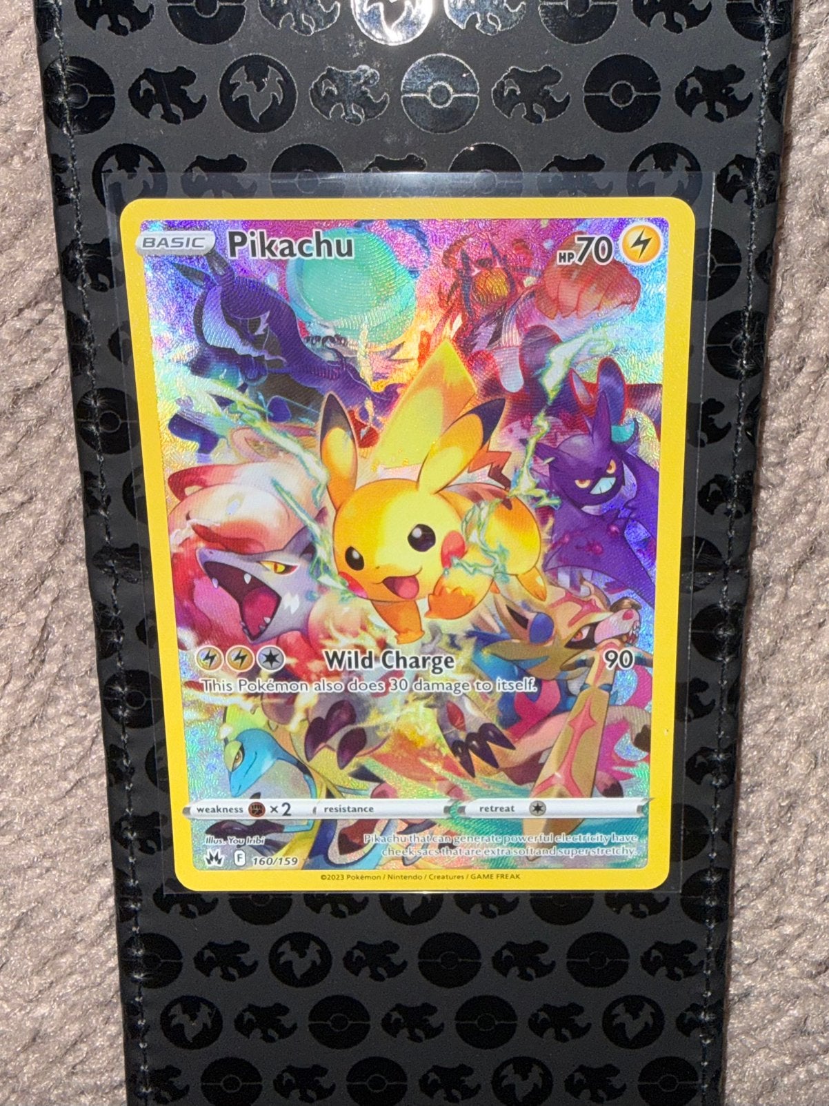 Pokémon kaart Pikachu Crown Zenith 160, Ophalen of Verzenden, Zo goed als nieuw