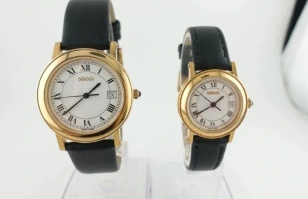Montre Gucci 7200 paires | Quartz doré | 100 % authentique !, Montre-bracelet, Autres marques, Cuir, Acier