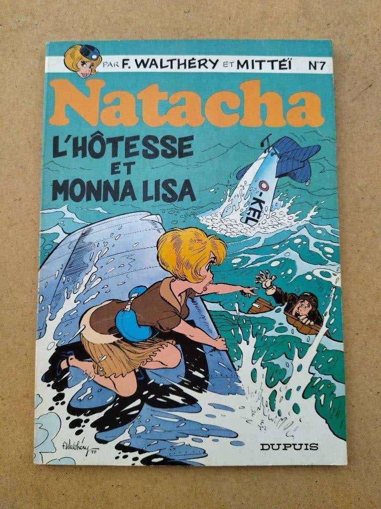 Natacha - 7. L'hôtesse et Mona Lisa / EO 1979, Enlèvement ou Envoi, Une BD, Walthéry & Mittéï, Utilisé