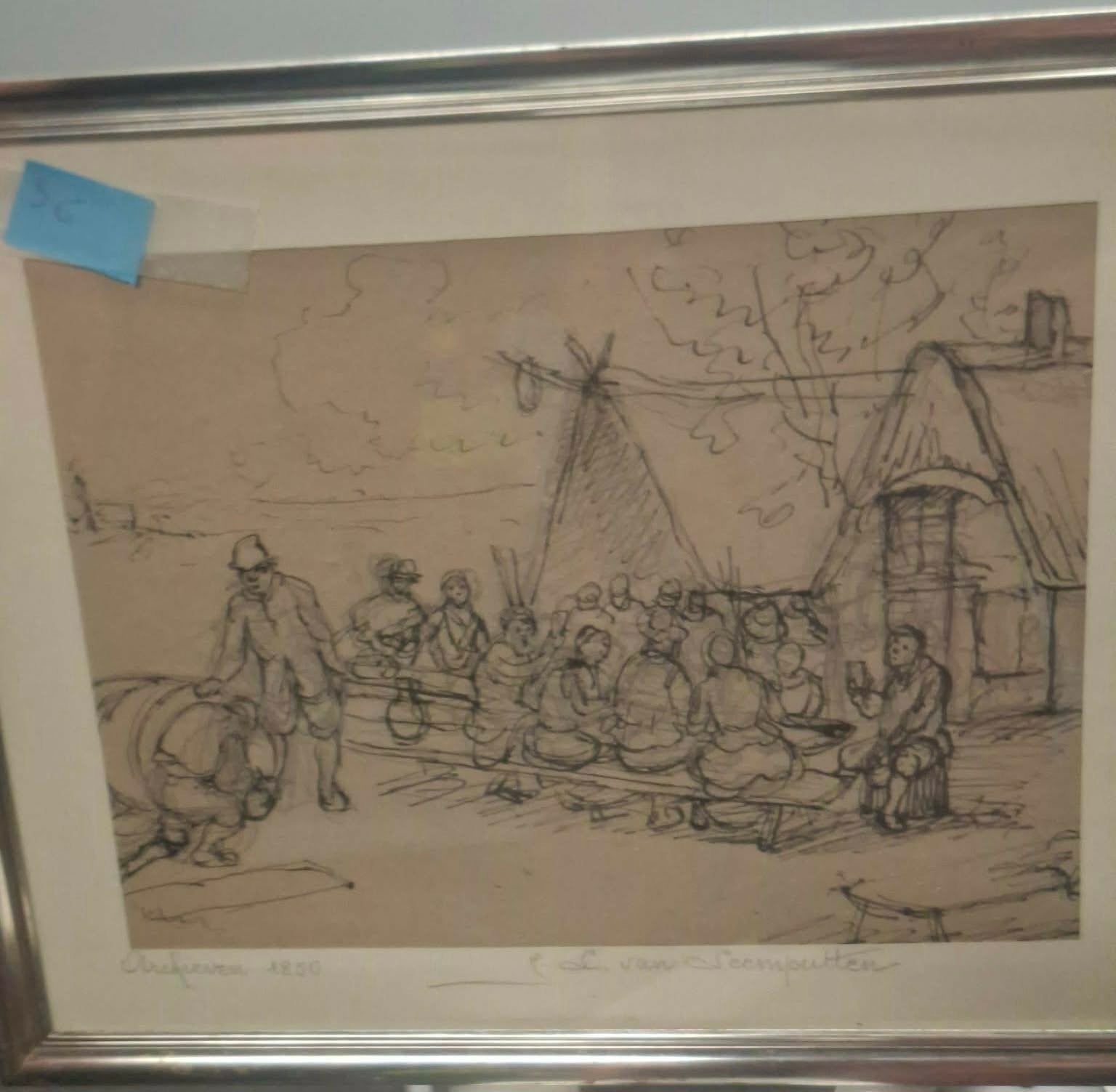 tekening l van leemputten, Ophalen, Tekening