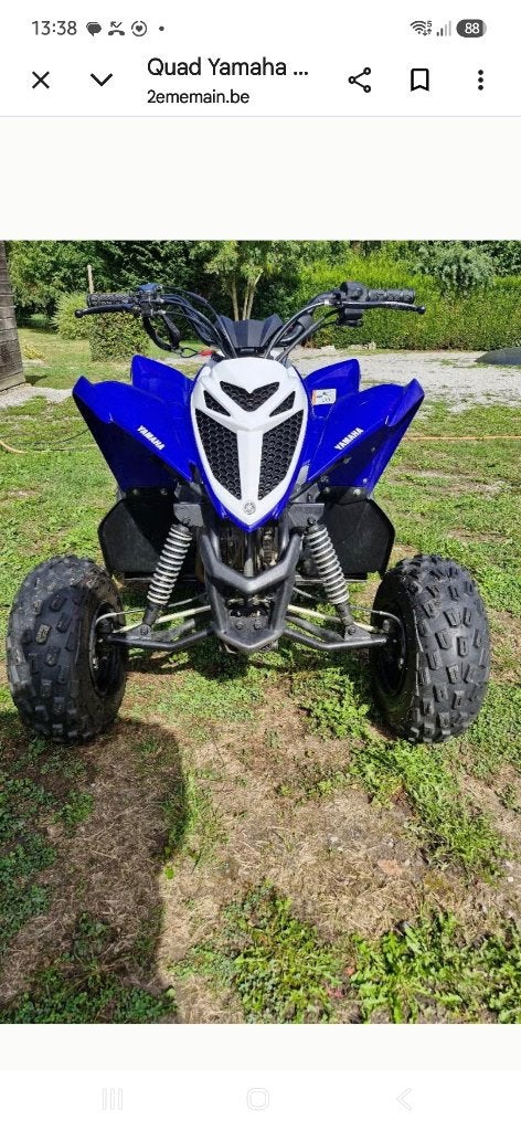 Quad Yamaha, Motoren, 90 cc, 11 kW of minder, 1 cilinder