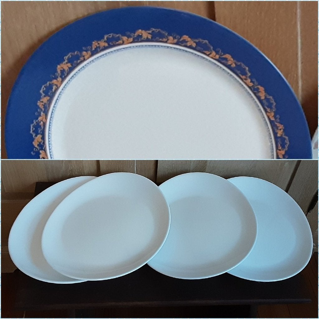 SET Arcopal borden: XL schaal + 4 grote schotels = 5€ alles, Ophalen of Verzenden, Bord(en)