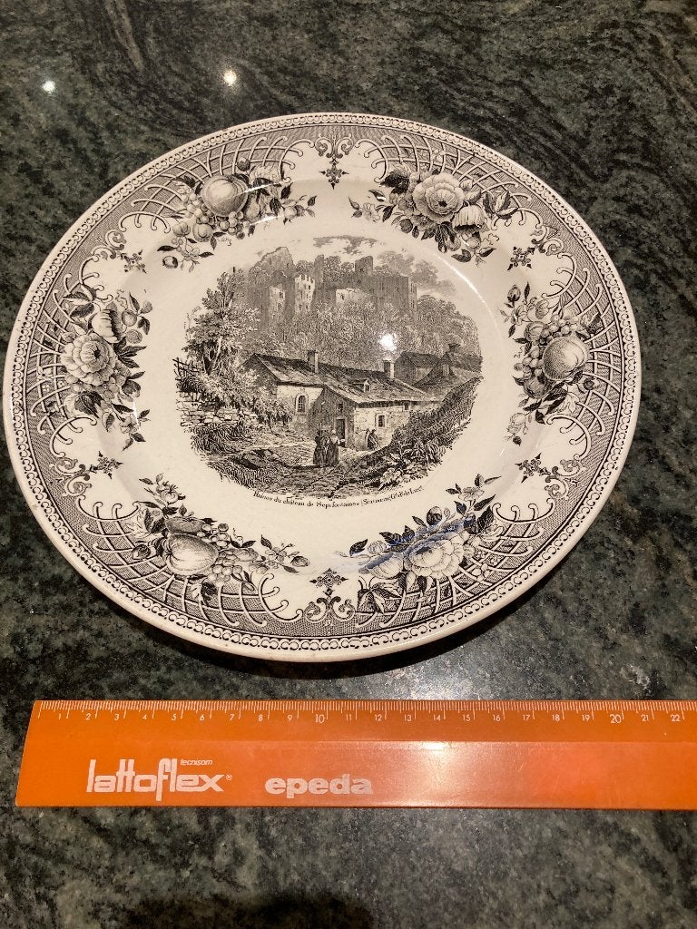 Villeroy et Boch oude reeks decoratief  bord, Antiek en Kunst, Ophalen of Verzenden