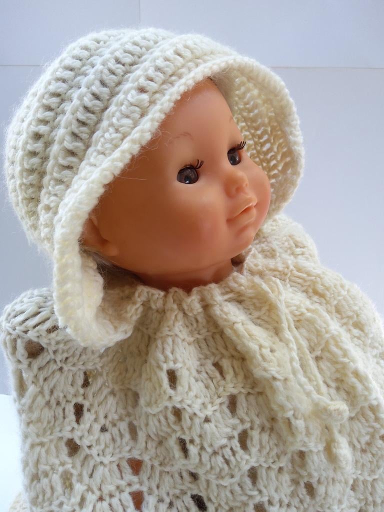 Doopmantel. Retro handhaakwerk., Kinderen en Baby's, Babykleding | Overige, Zo goed als nieuw, Ophalen of Verzenden