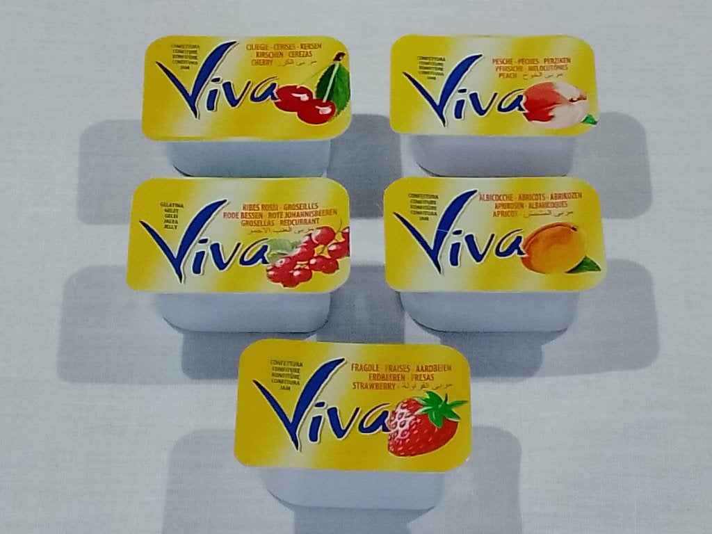 Viva Mini Confituur 30g – 5 Potjes – 5 Smaken – Ongeopend, Diversen, Levensmiddelen, Ophalen