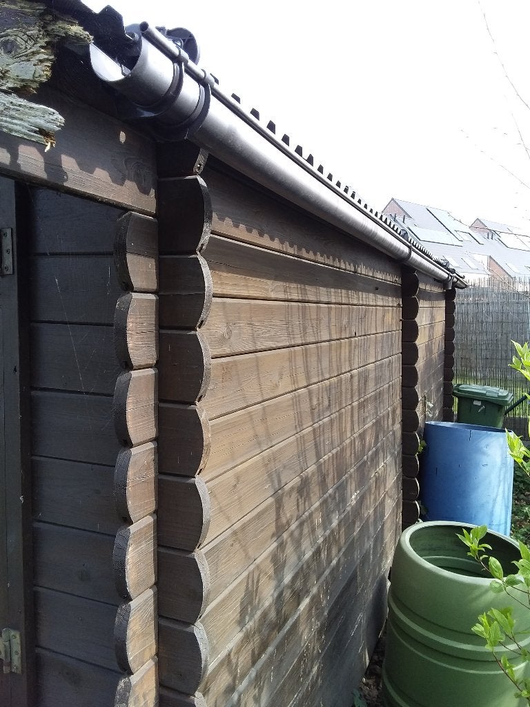 gratis hout van tuinhuis, Ophalen, Tuinhuis, 1 raam, 500 cm of meer