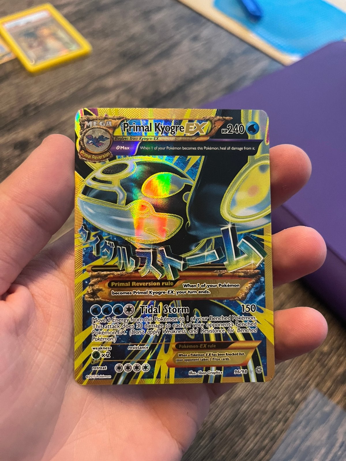 Primal Kyogre EX (ancient origins), Ophalen of Verzenden, Zo goed als nieuw