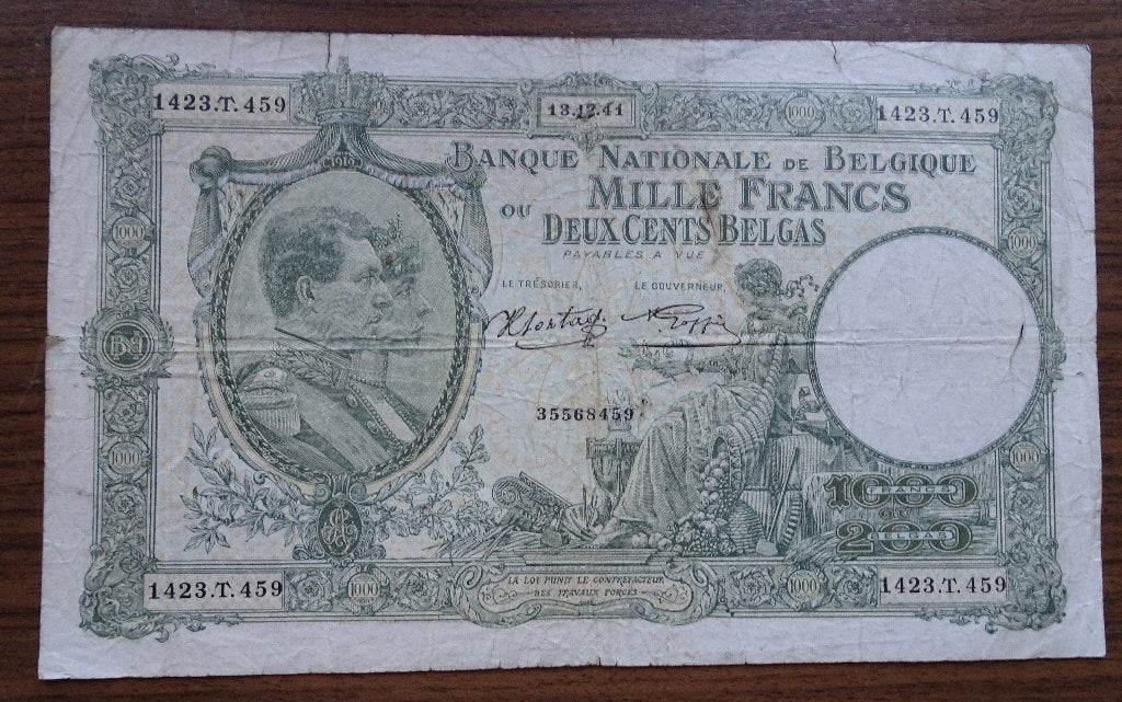 billet de banque belge, Timbres & Monnaies, Billets de banque | Belgique, Enlèvement ou Envoi, Billets en vrac