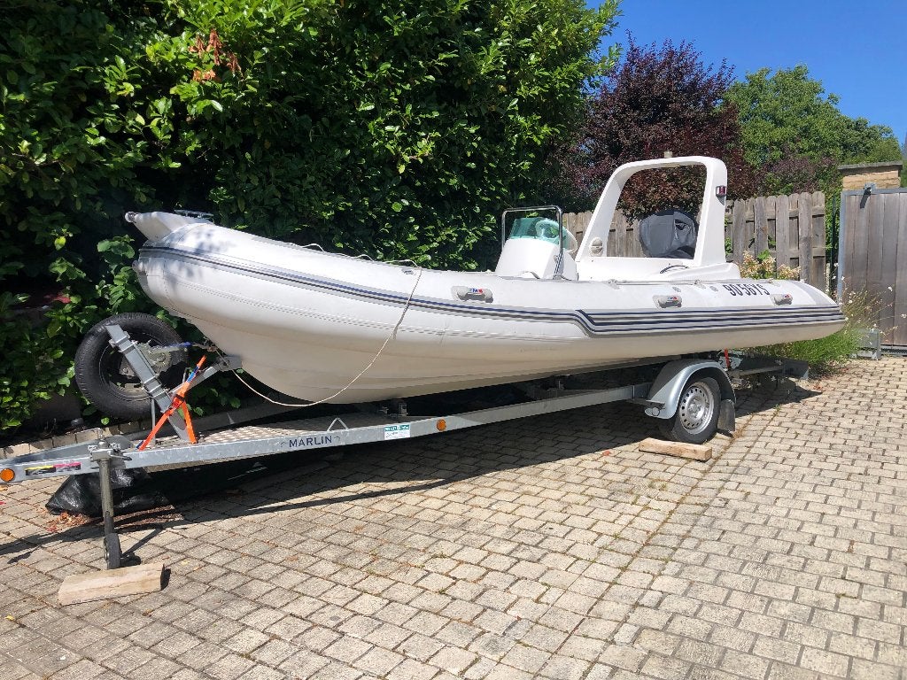 Royal Riboot Zodiac Evinrude, Watersport en Boten, 90 pk, Ophalen, Polyester/glasvezel, Overige merken