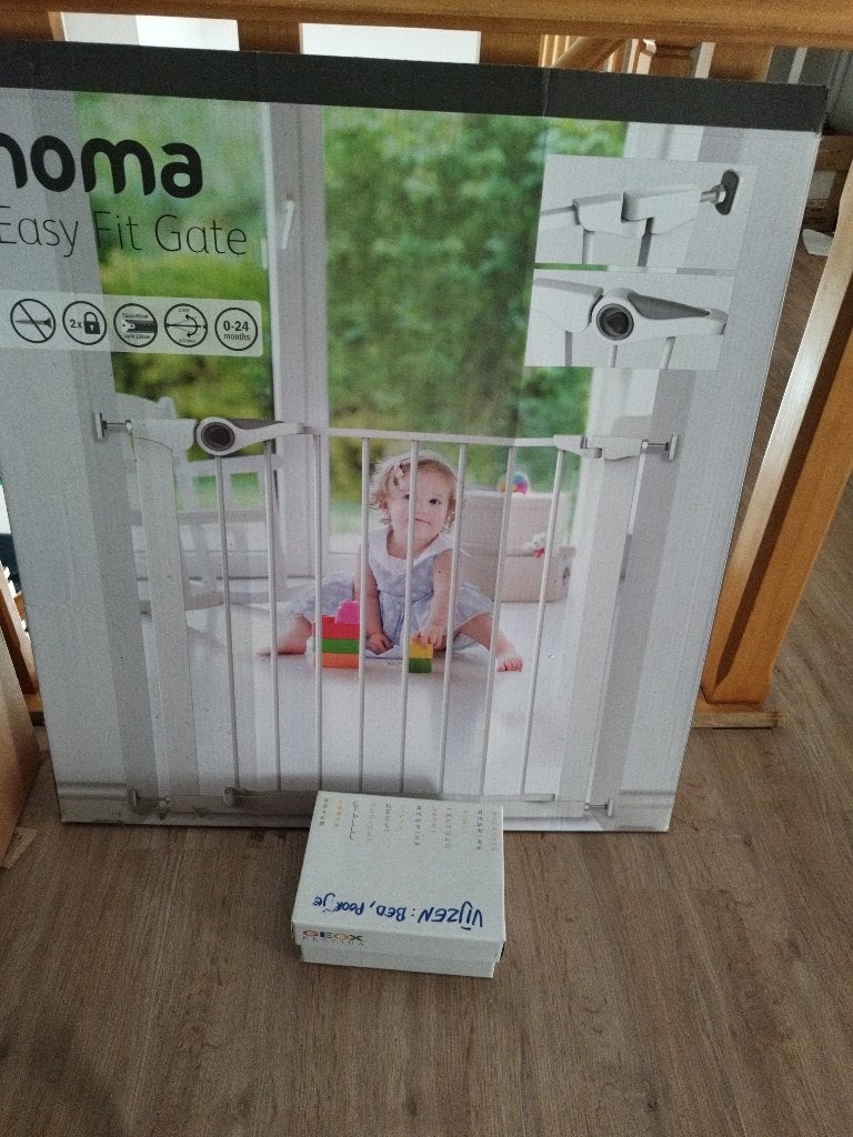 Noma easy fit gate, Ophalen, Gebruikt, Metaal of IJzer, 115 cm of meer