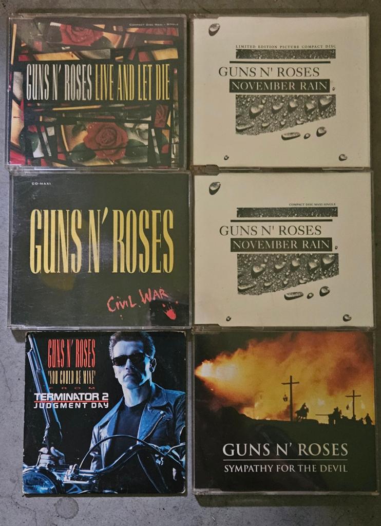Lot 6 cd singles Guns 'N Roses, Enlèvement ou Envoi