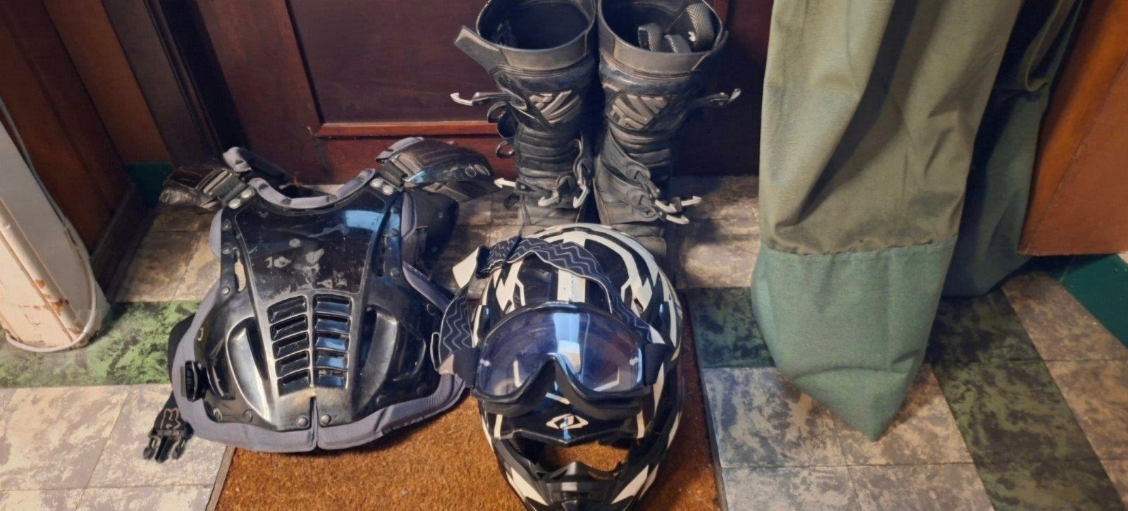 motocross helm botten harnas, Fietsen en Brommers, Ophalen