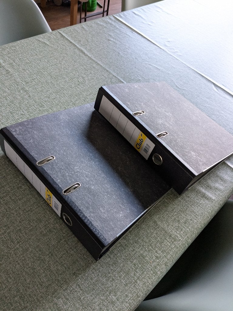 Classeur A4 karton zwart gewolkt 80 mm Club, Divers, Enlèvement, Neuf