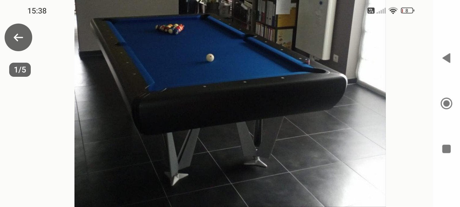 pooltafel Buffalo space pro 8ft, Sport en Fitness, Biljarten en Poolen, Ophalen, Gebruikt, Pooltafel