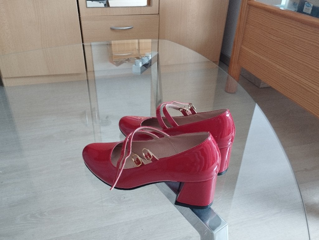 Mary-Jane rouge, Kleding | Dames, Ophalen, Ballerina's, Zo goed als nieuw, Rood