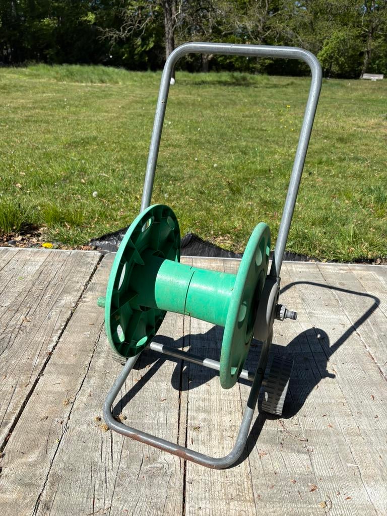 Tuinslang haspel, Ophalen, Gebruikt, Tuinslanghaspel
