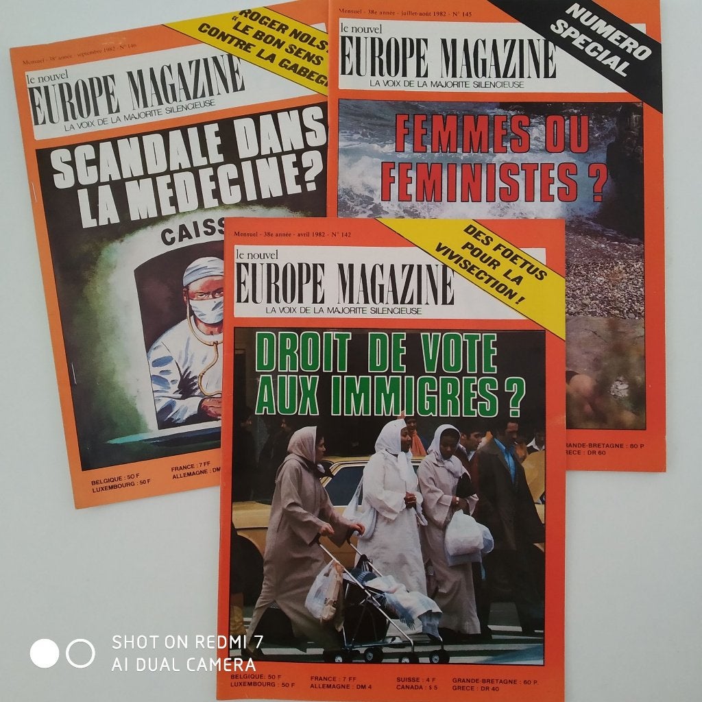 Le Nouvel EUROPE MAGAZINE 1982  lot de 3, Enlèvement ou Envoi, 1980 à nos jours, Journal ou Magazine