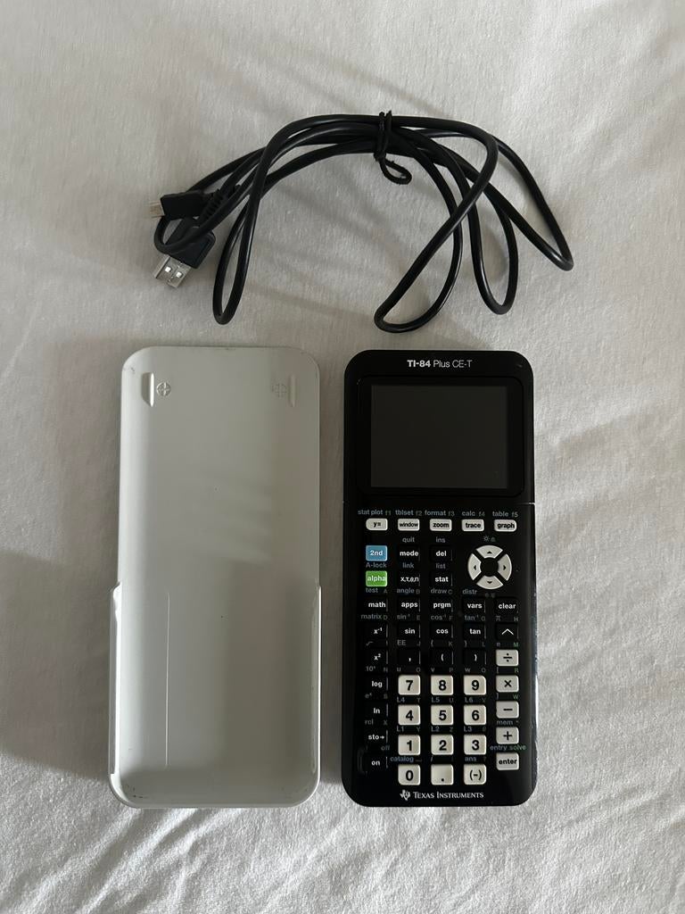 Grafisch rekentoestel TI-84 Plus CE-T (Texas Instruments), Diversen, Rekenmachines, Ophalen, Zo goed als nieuw