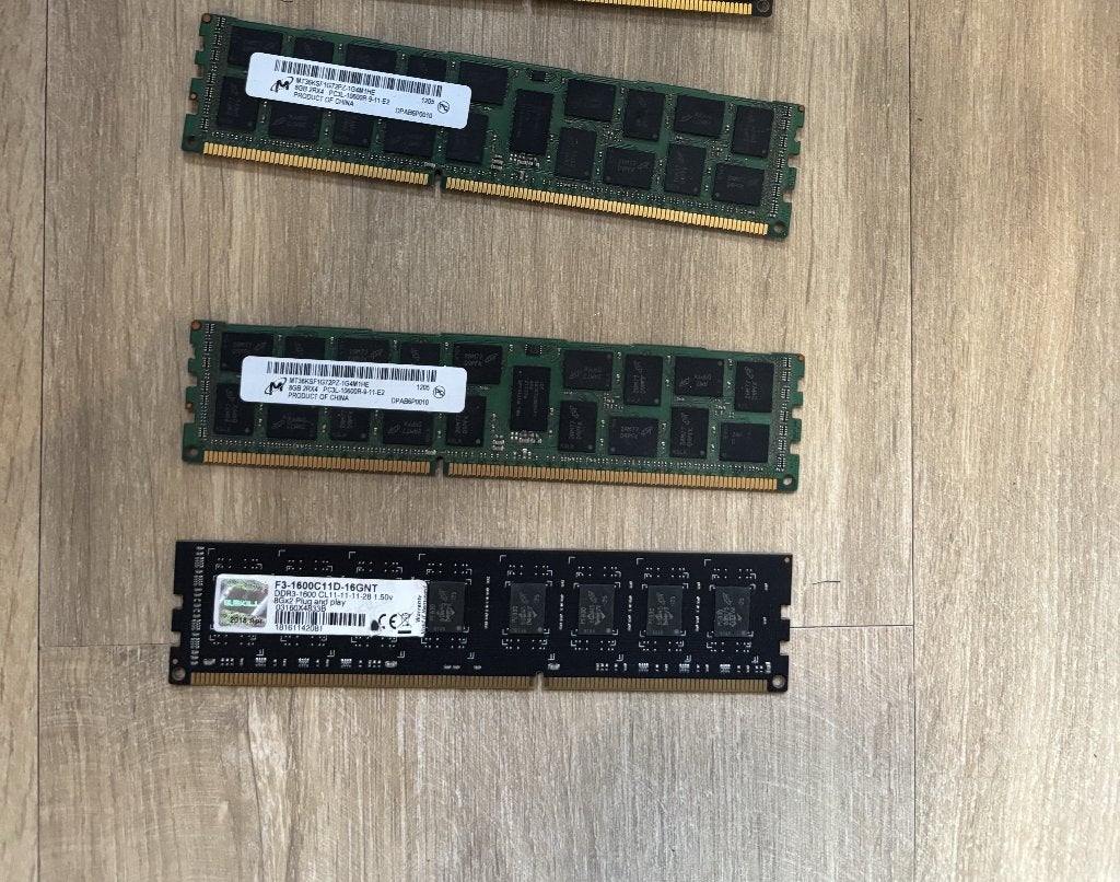 DDR3/DDR3L RAM-bundel — G.Skill, Micron, Hynix (40 GB), Computers en Software, RAM geheugen, Ophalen, Gebruikt, 32 GB, DDR3