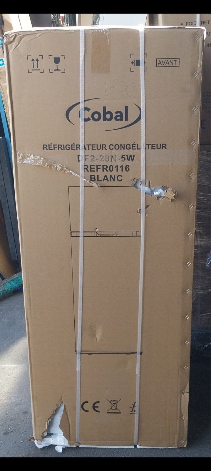 Nieuwe koel-vriescombinatie Cobal, Ophalen, 150 tot 200 liter, Nieuw, Energieklasse A of zuiniger