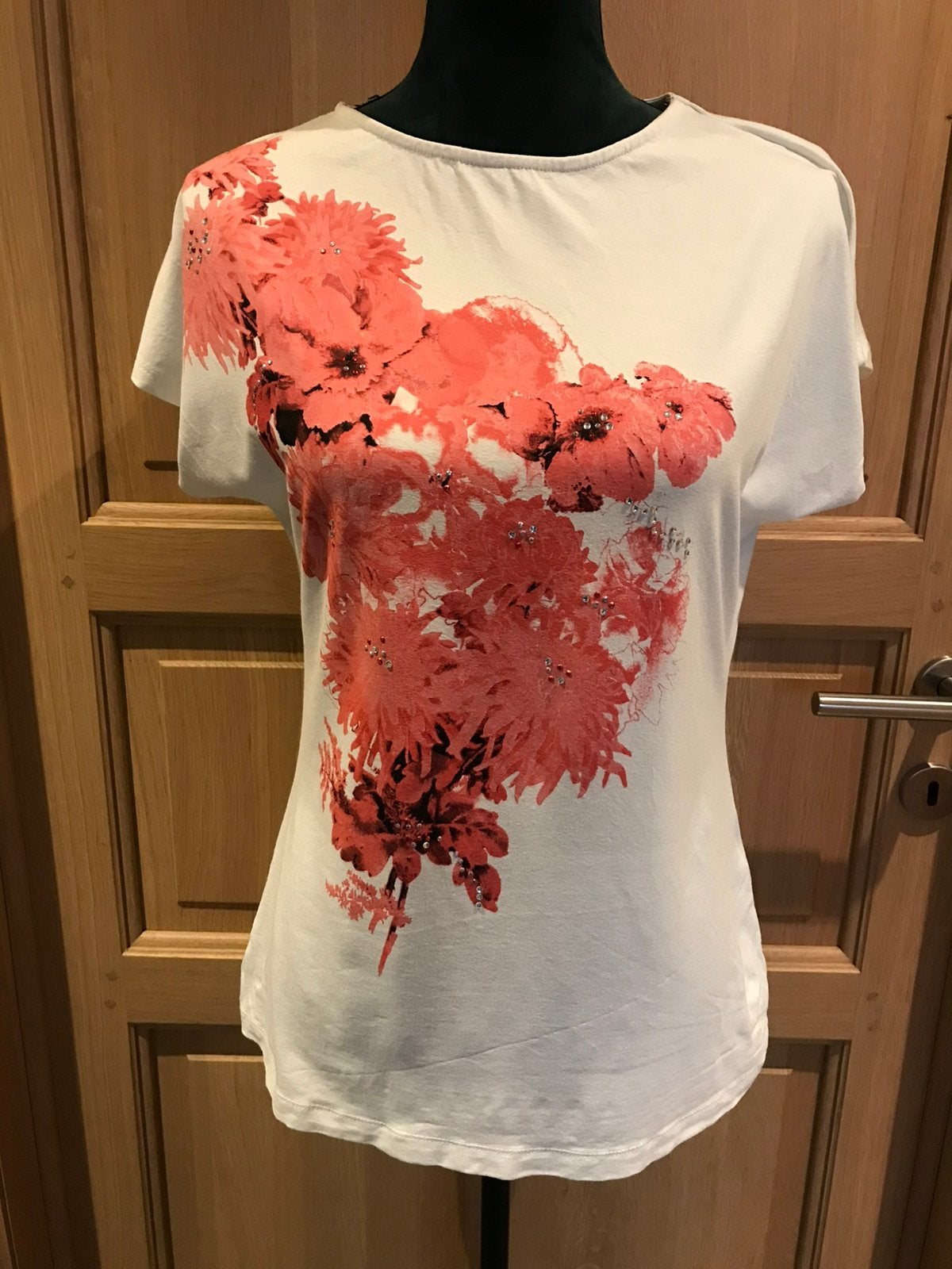 T-shirt maat 40/42, Kleding | Dames, T-shirts, Zo goed als nieuw, Maat 42/44 (L), Wit, Ophalen of Verzenden
