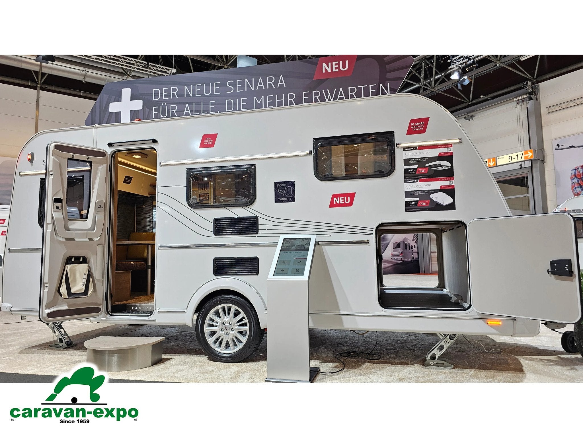 TABBERT SENARA 460E, Caravans en Kamperen, Caravans, Tabbert, Bedrijf, 4 tot 5 meter, Tot en met 4