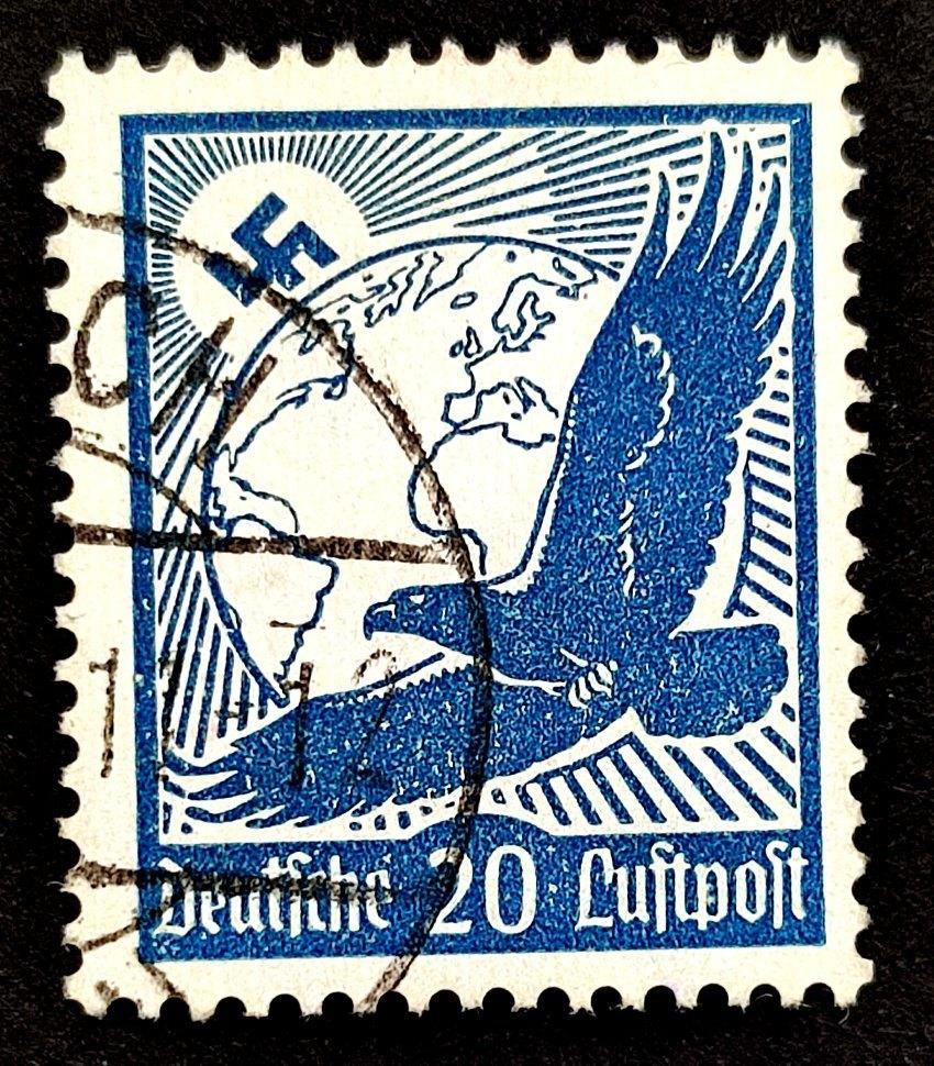 Deutsches Reich: "Deutsche Luftpost" 1934, Ophalen of Verzenden, Overige periodes, Gestempeld