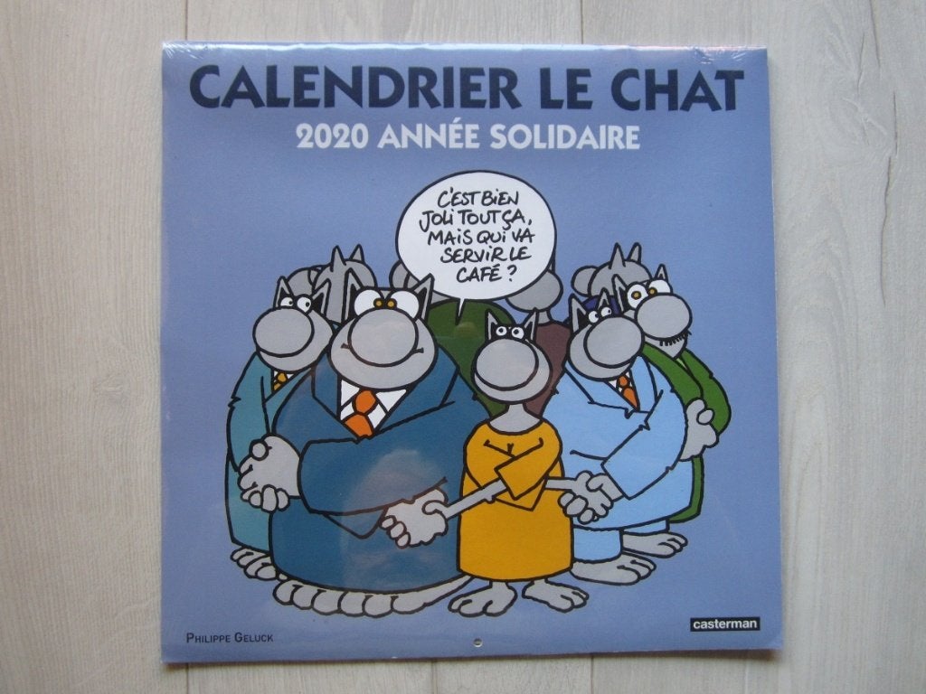Calendrier le chat 2020 - sous blister., Philippe Geluck, Eén stripboek, Nieuw, Ophalen of Verzenden