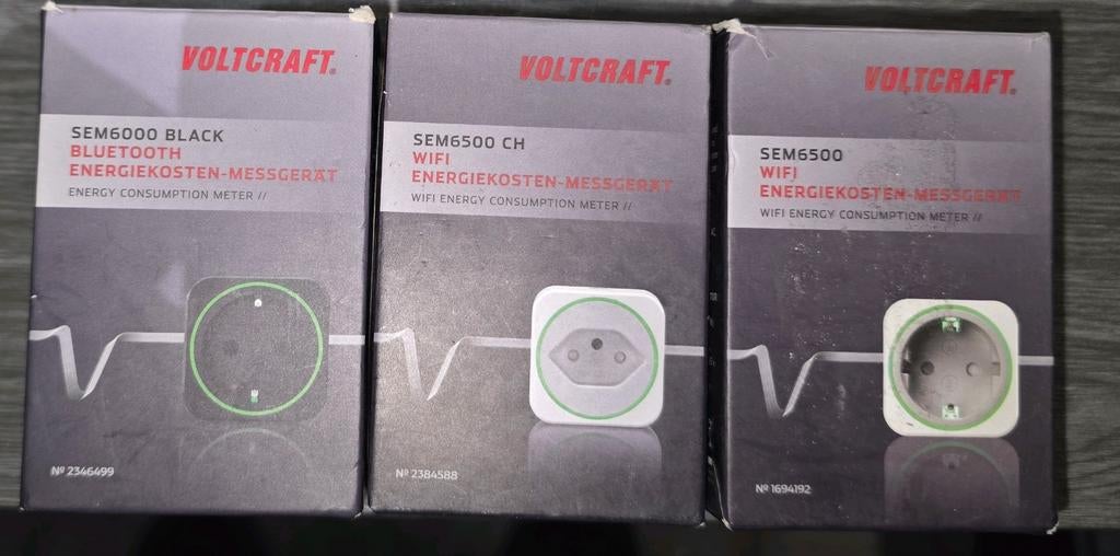 Energiemeter Voltcraft Sem600 black , Sem6500 Ch , Sem6500, Ophalen, Nieuw, Stopcontact