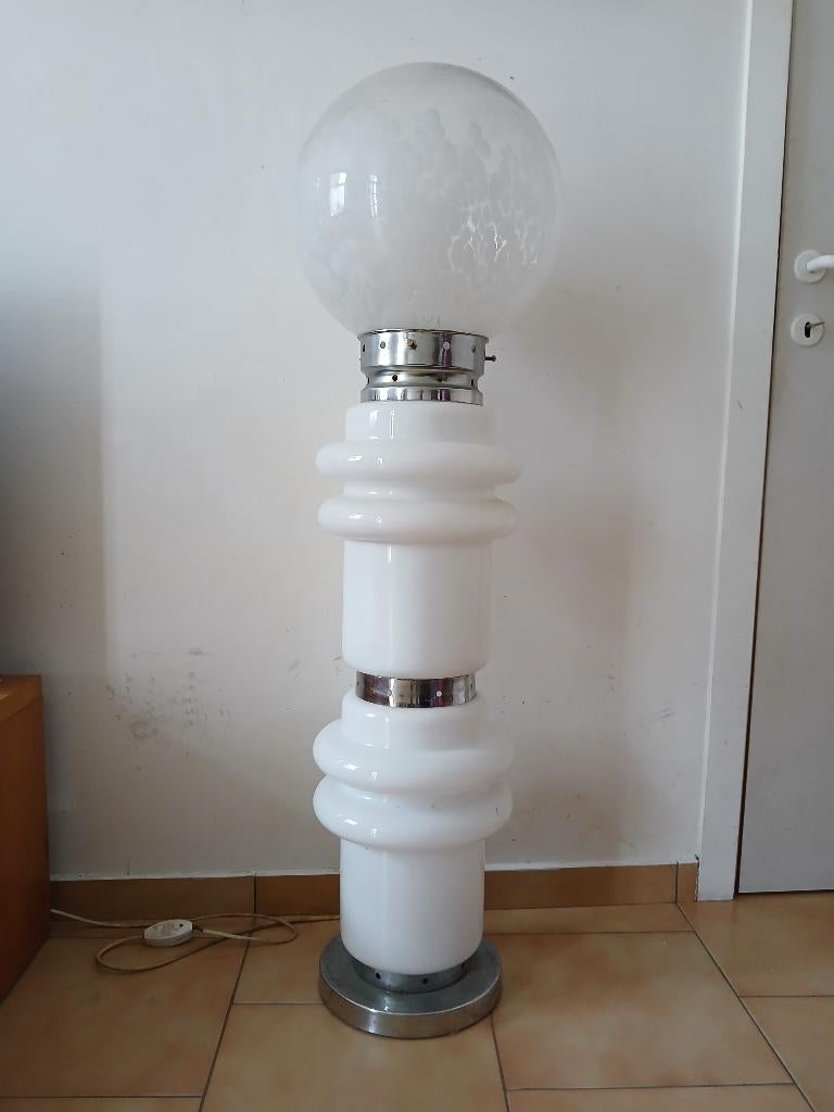 Lampadaire Vintage Carlo Nason 1970s, Verre, Vintage Murano Carlo Nason 1970s, Enlèvement, Utilisé