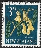 1 Postzegel Nieuw-Zeeland 1960 Frankeerzegels, Timbres & Monnaies, Timbres | Océanie, Enlèvement ou Envoi, Affranchi
