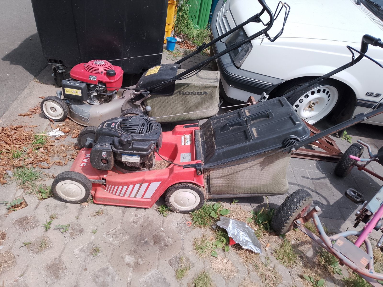AL-KO HVC 434 B benzine grasmaaier – Briggs & Stratton 140cc, Ophalen, Zo goed als nieuw, Opvangbak