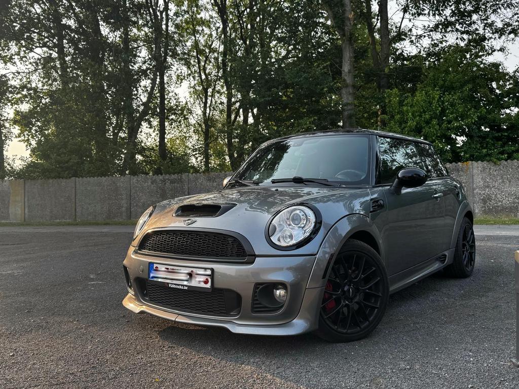 Uniek!! Mini cooper jcw  r56 in schitterende conditie!!!, Autos, 155 kW, Boîte manuelle, Noir, Capteur de stationnement