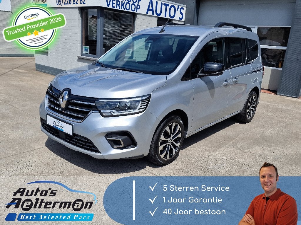 Renault Kangoo1.3 TCe Techno LED koplichten / Half leder, Voorwielaandrijving, Monovolume, 4 cilinders, Leder en Stof