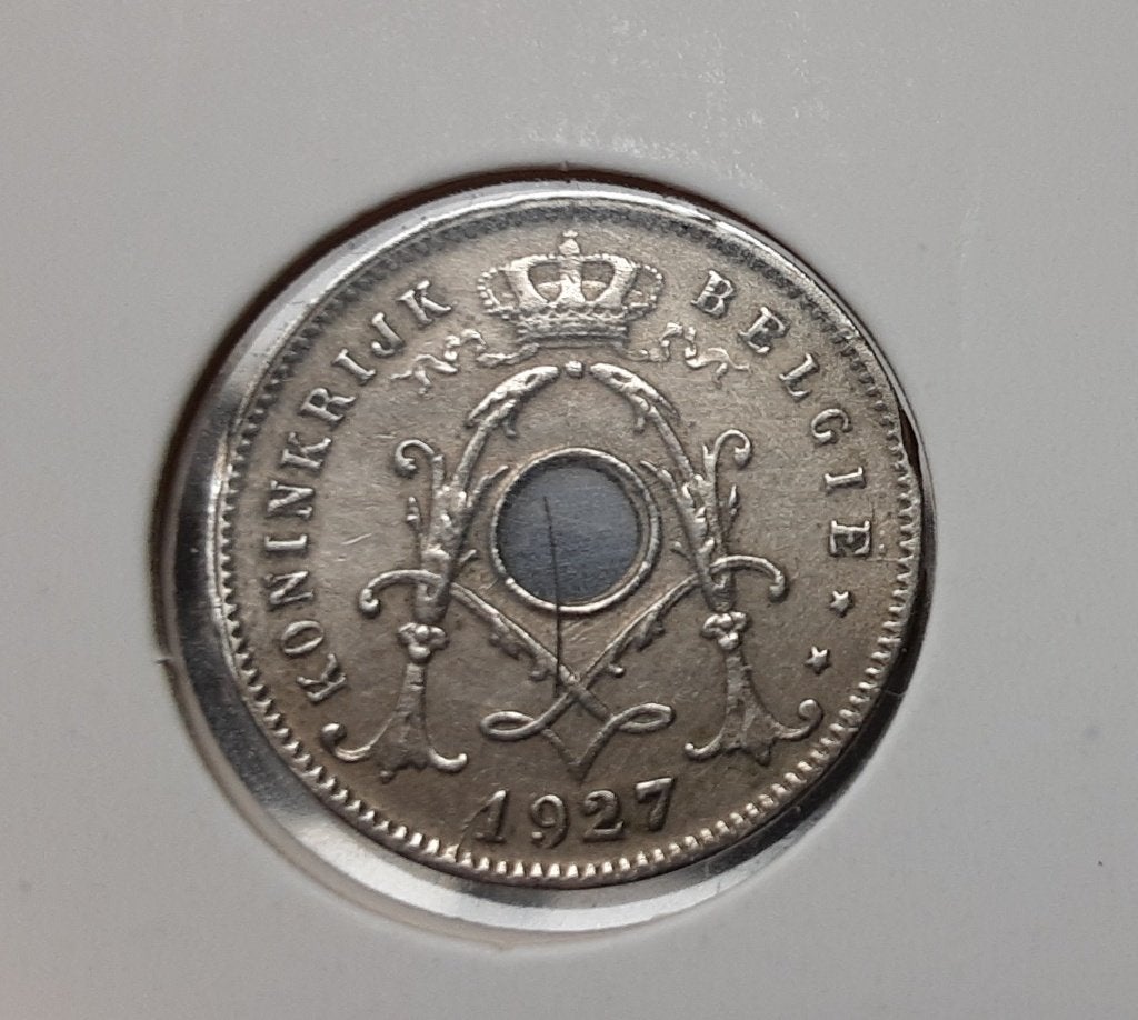 België - 5 cent - 1927 vl. (Ref 057), Ophalen of Verzenden, Metaal, Losse munt