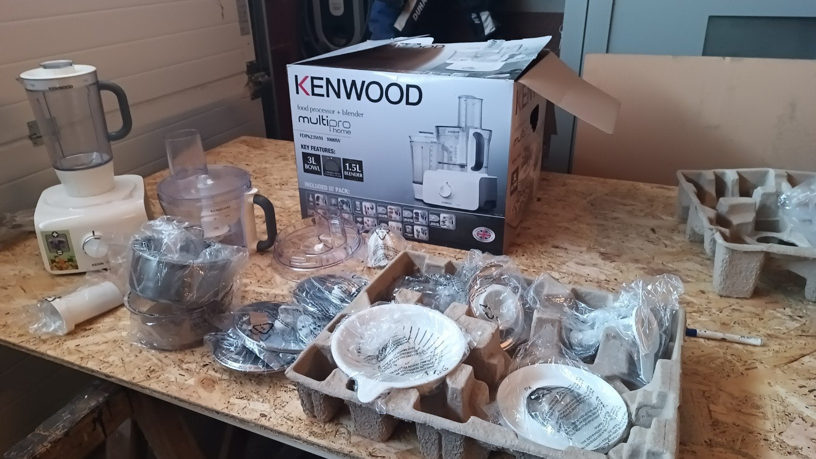 Kenwood food processor blender, Ophalen