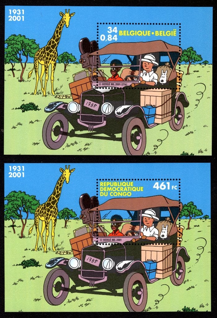 BL93 MNH** 2001 - Kuifje in Afrika, Verzenden, Postfris, Postfris