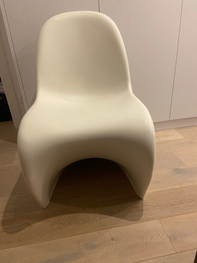 Vitra Panton Chair (4x), Huis en Inrichting, Ophalen, Kunststof, Wit, Zo goed als nieuw