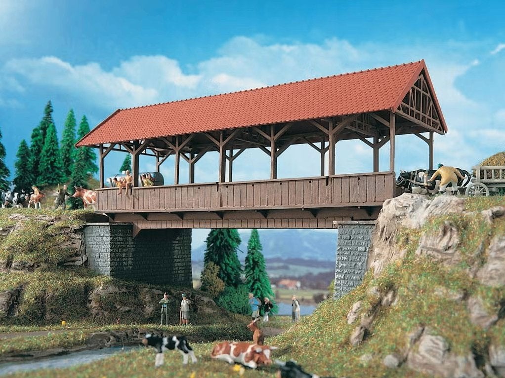 Vollmer: Overdekte brug NIEUW, Hobby & Loisirs créatifs, Neuf, Autres marques, Enlèvement ou Envoi, Pont, Tunnel ou Bâtiment